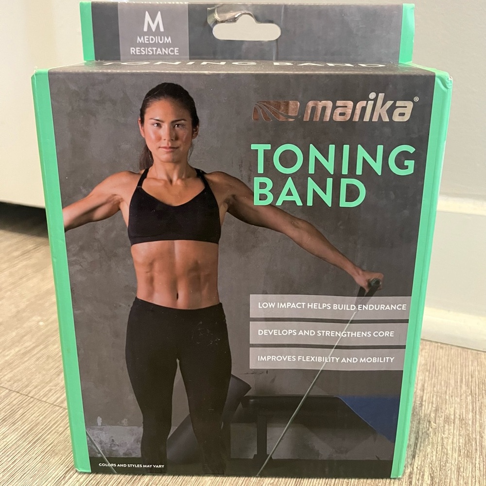 Toning Band Grey Mint Medium Resistance Marika Strong Sculpting Home Gym Workout